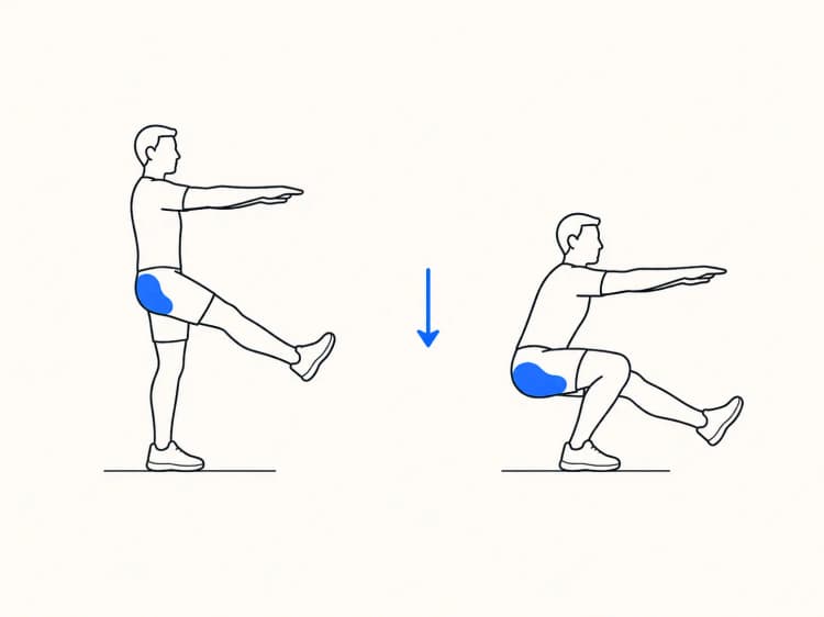 Single-leg squat
